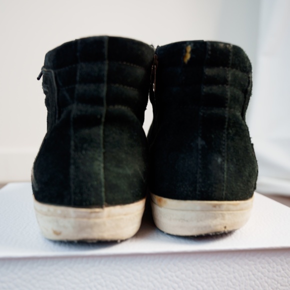 GOLDEN GOOSE Golden Goose Black Suede Leather Slide High Top Sneaker Size 39 / 8 - Picture 10 of 12